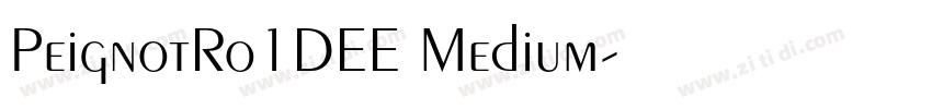 PeignotRo1DEE Medium字体转换